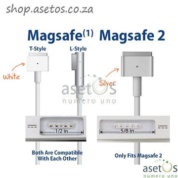 60W Magsafe 1 Apple MacBook Pro Generic Laptop Charger | AC Adapter (16.5V 3.65A) Model A1184 A1330 A1344